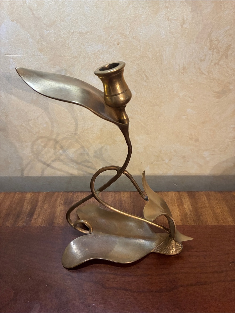 Vintage Decorative Brass Taper Candle Holder